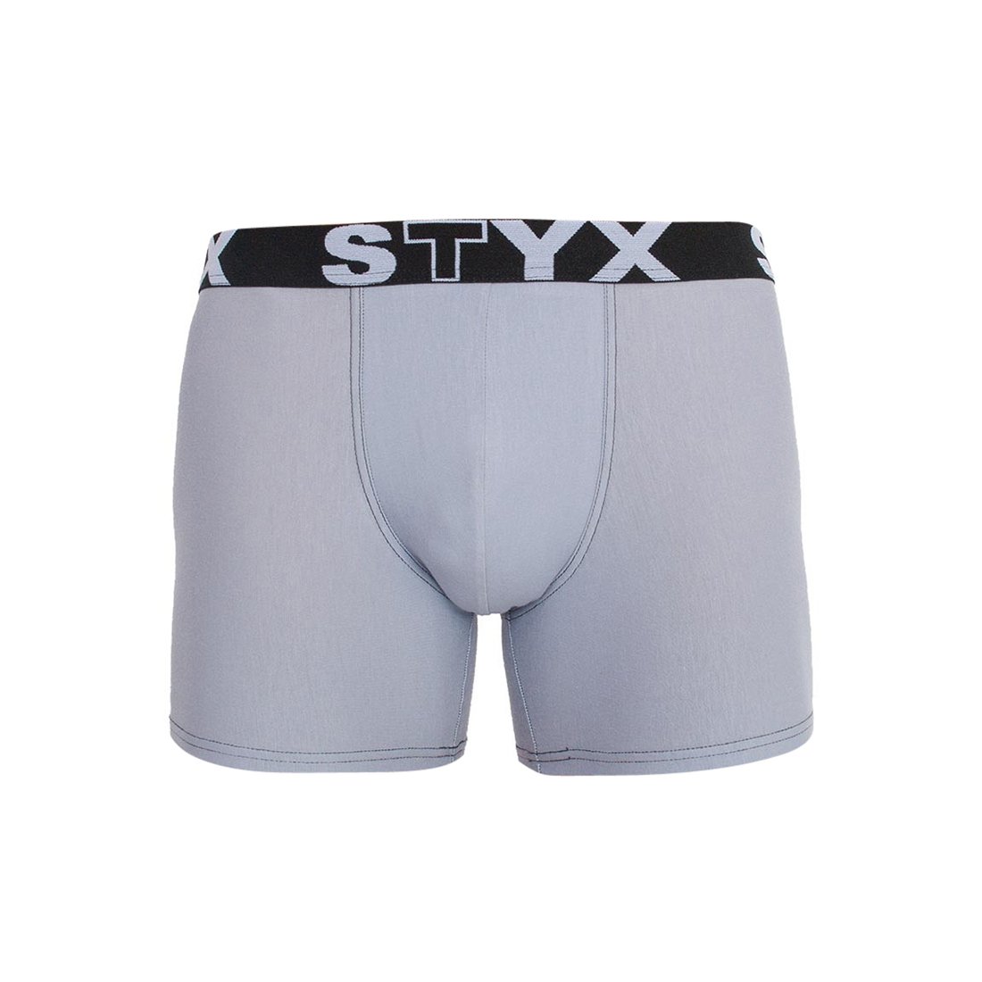 Styx Pánské boxerky long sportovní guma světle šedé (U1067) S Styx