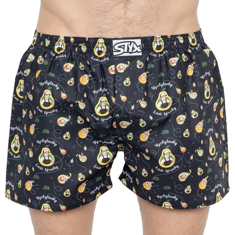 Styx Pánské trenky art klasická guma Vychytávky Ládi Hrušky hruška (A952) M Styx