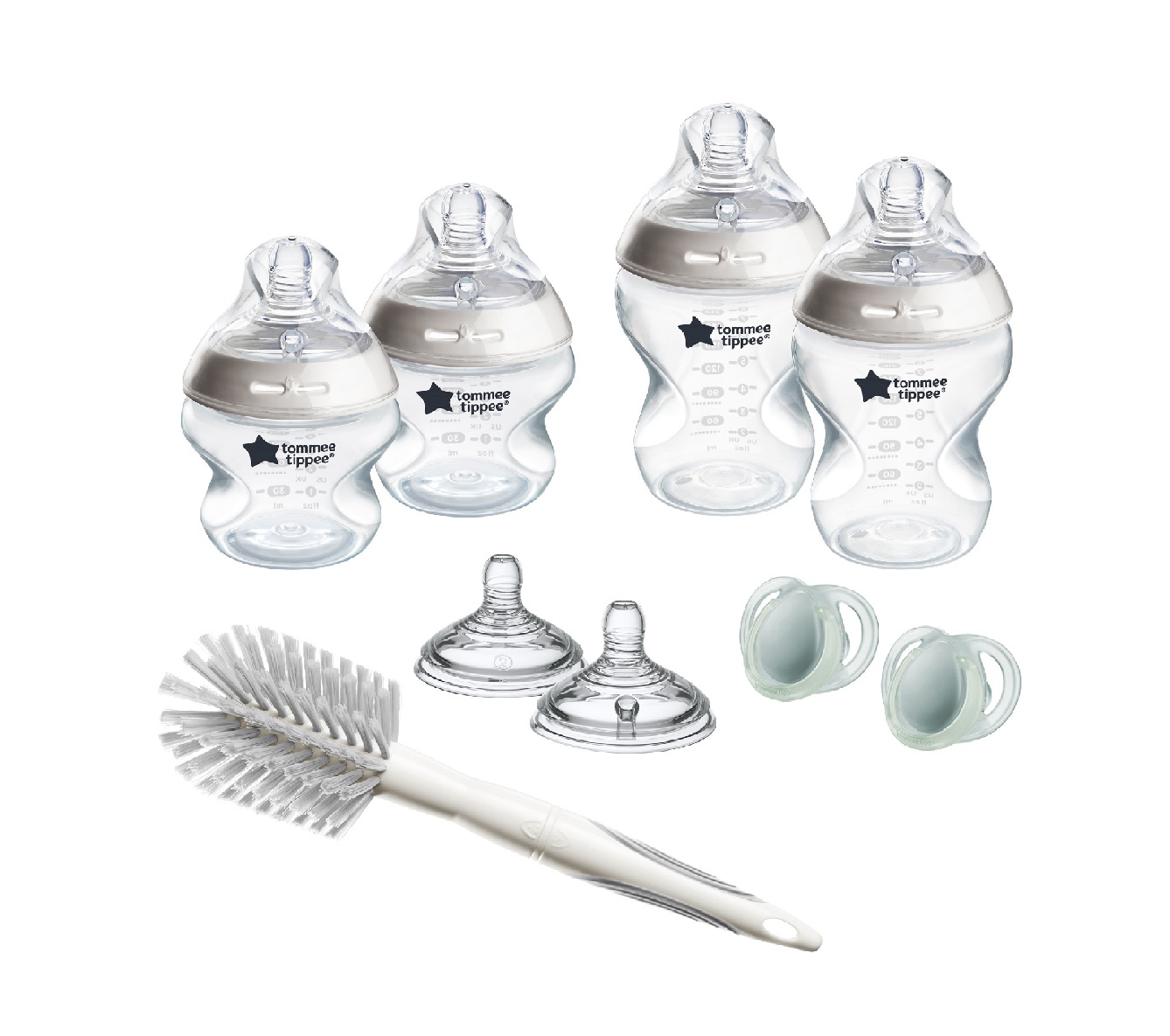 Tommee Tippee Natural Start Anti-Colic Samosterilizační lahvičky 0m+ novorozenecký starter kit bílý Tommee Tippee