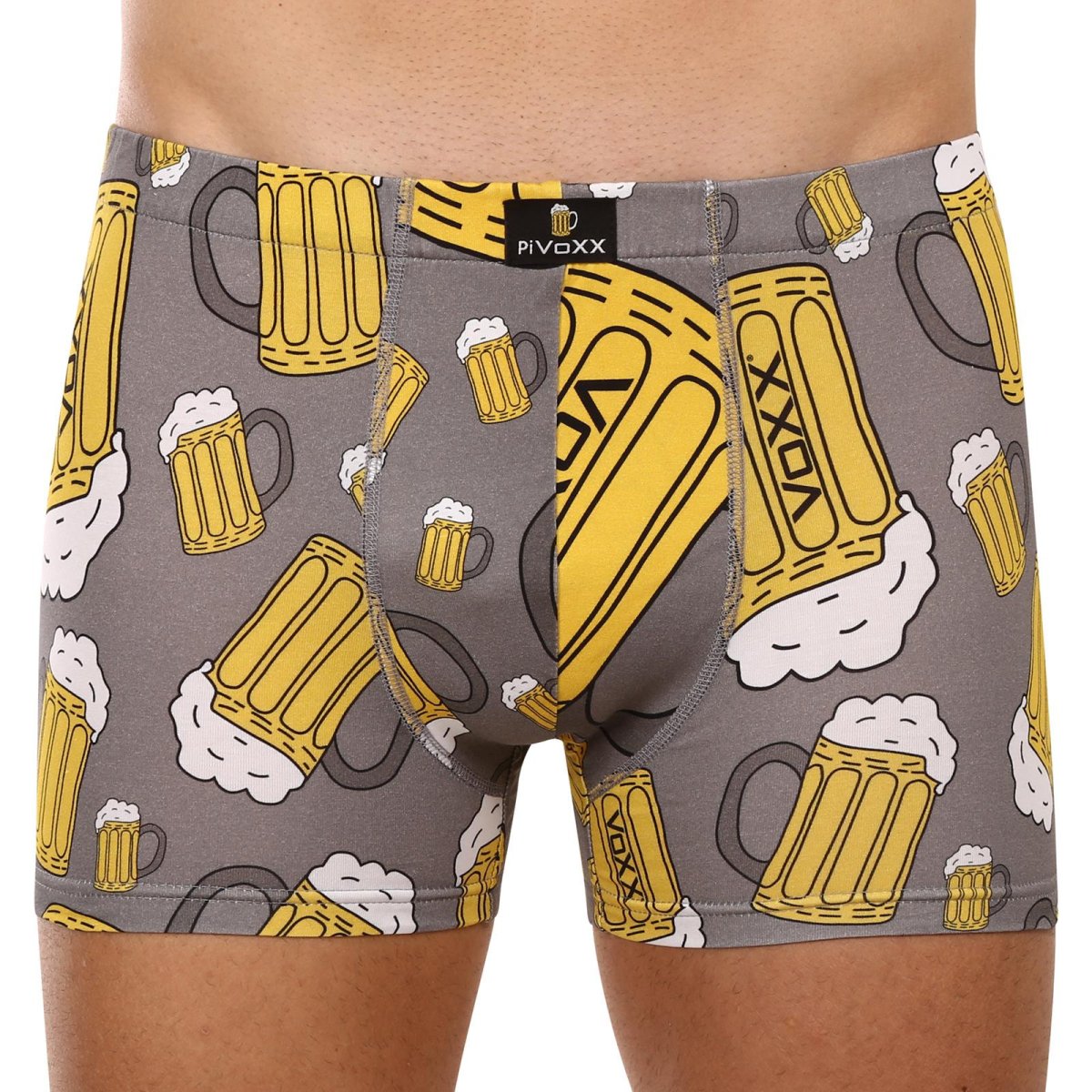VoXX Pánské boxerky vícebarevné (Kevin-pivo/velké šedé) M VoXX