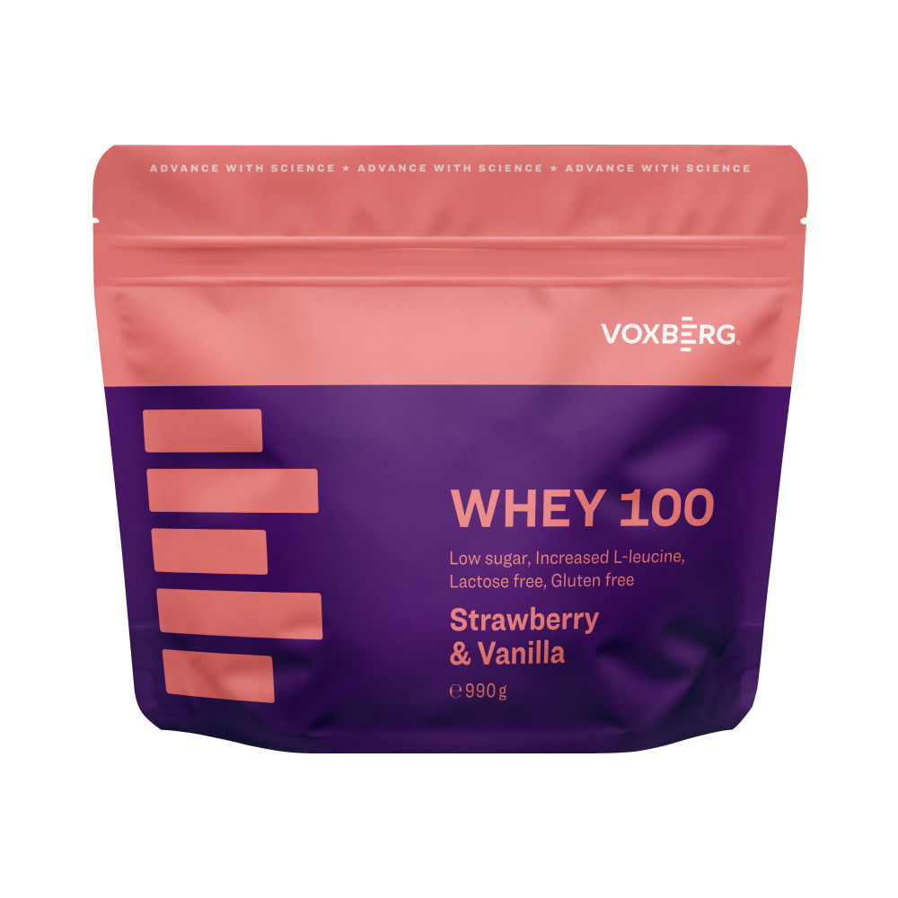Voxberg Whey Protein 100 990g - jahoda