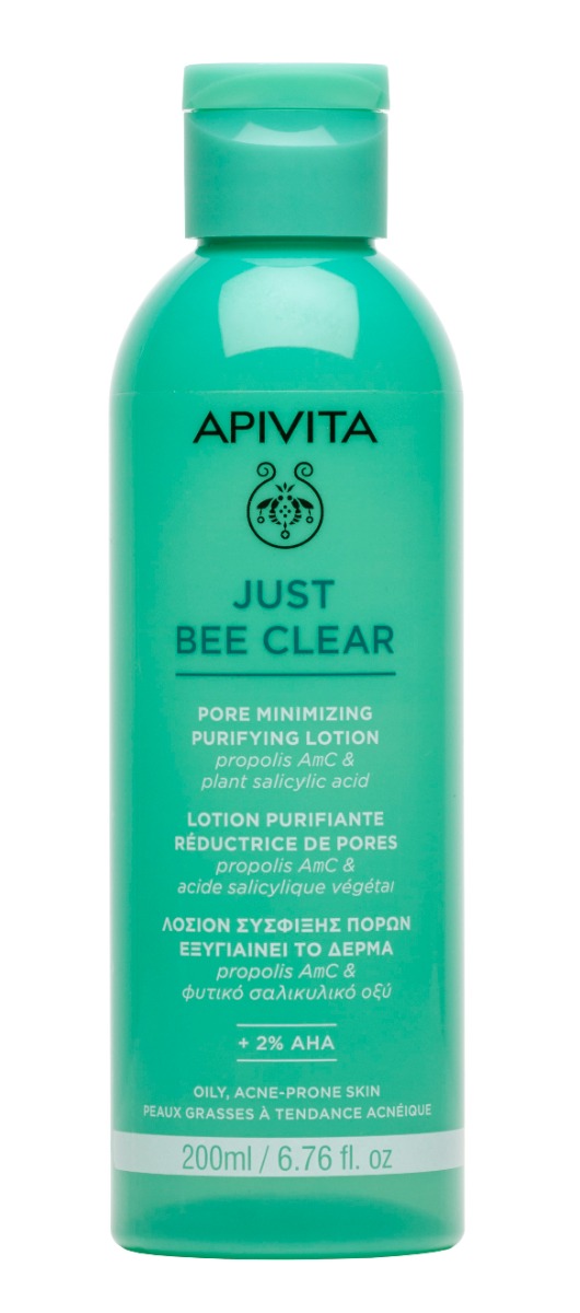 APIVITA Just Bee Clear pleťová voda na rozšířené póry a černé tečky 200 ml APIVITA
