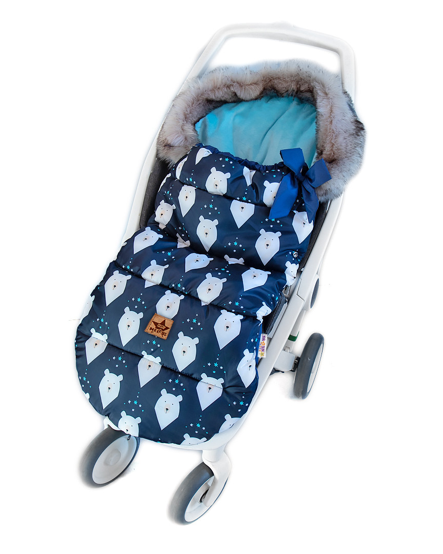 Baby Nellys Dětský fusak maxi PREMIUM Winter bear