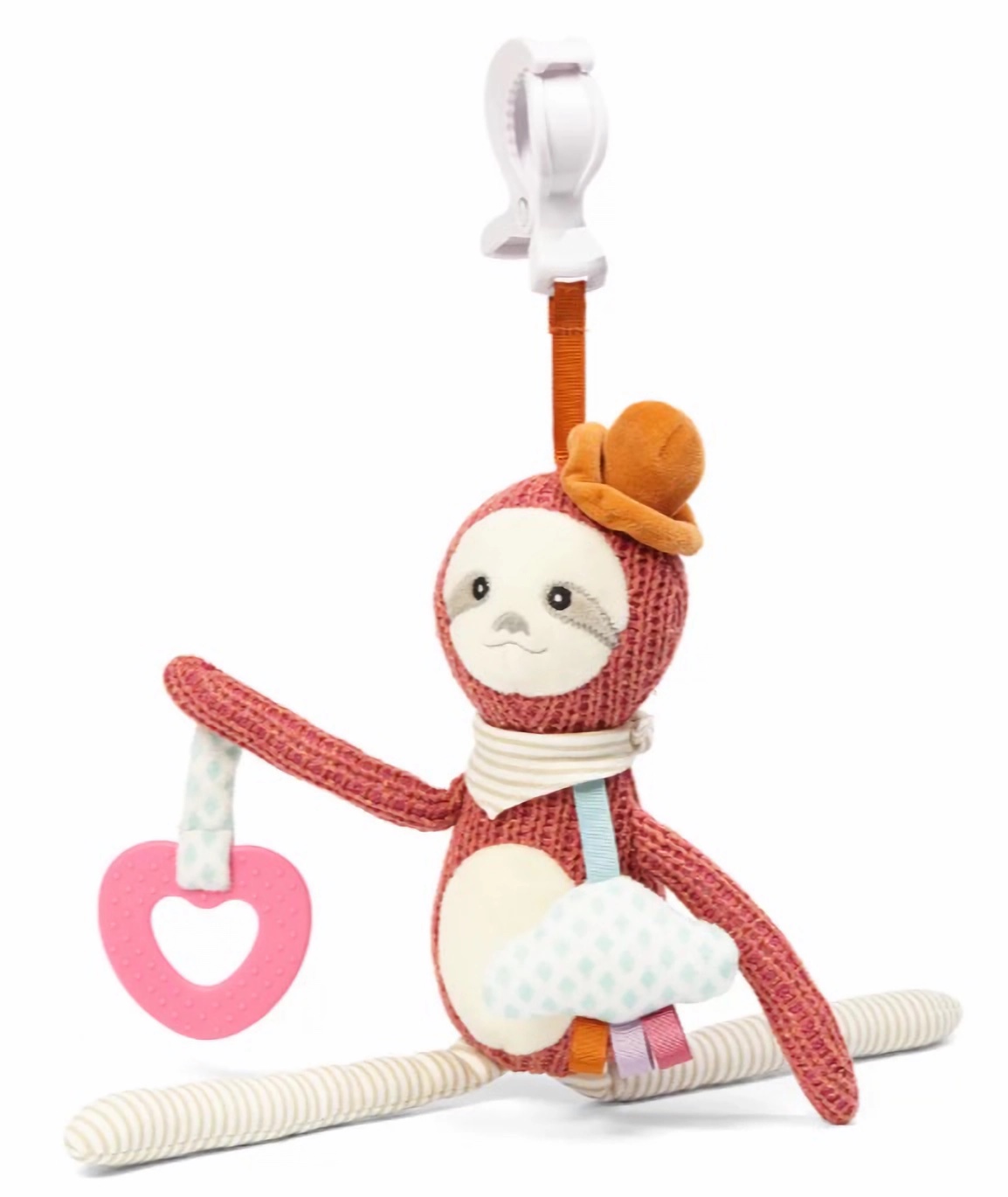 Babyono Závěsná hračka s klipem - Sloth Leon