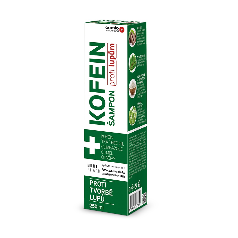Cemio KOFEIN šampon proti lupům 250 ml Cemio