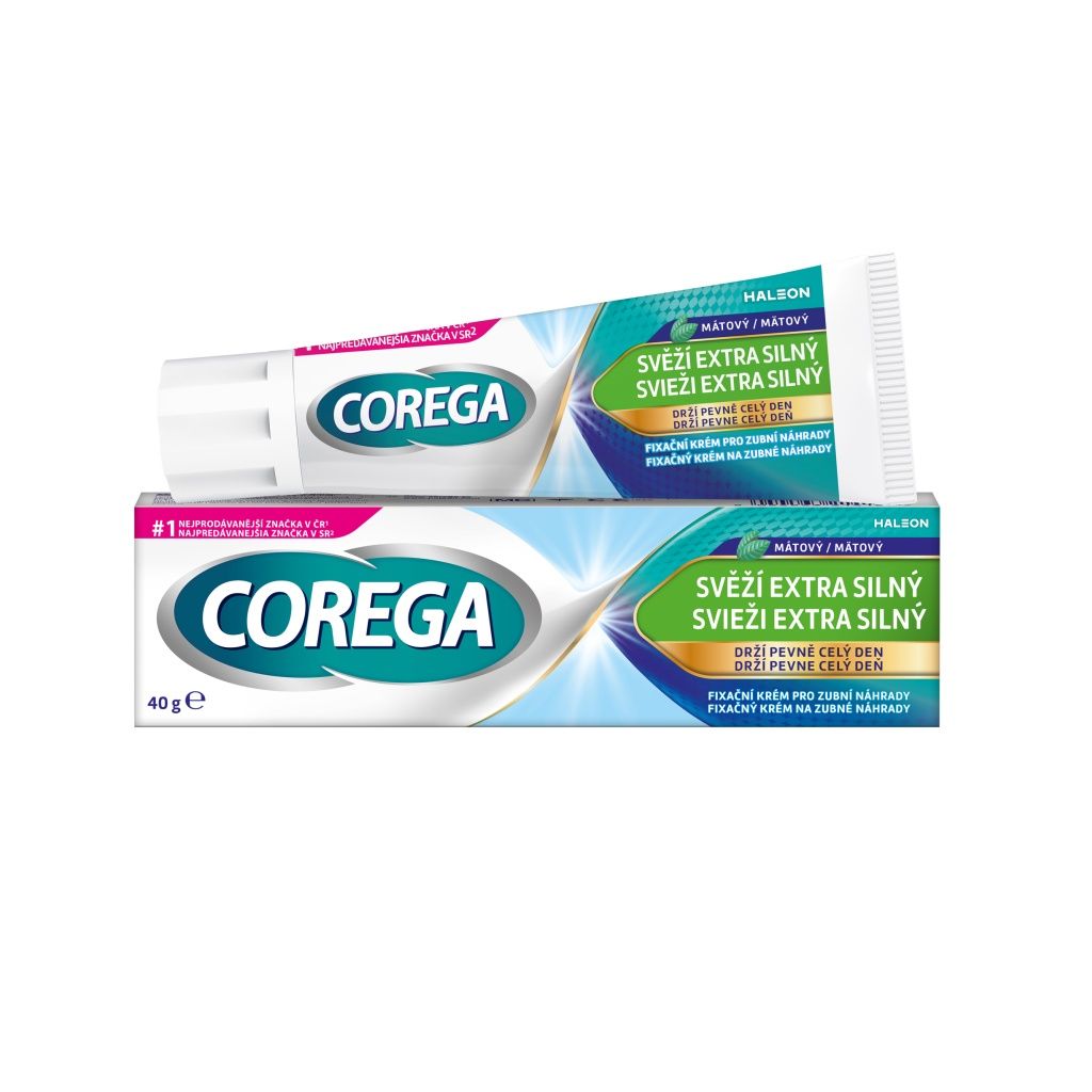 Corega Svěží Extra silný fixační krém 40 g Corega