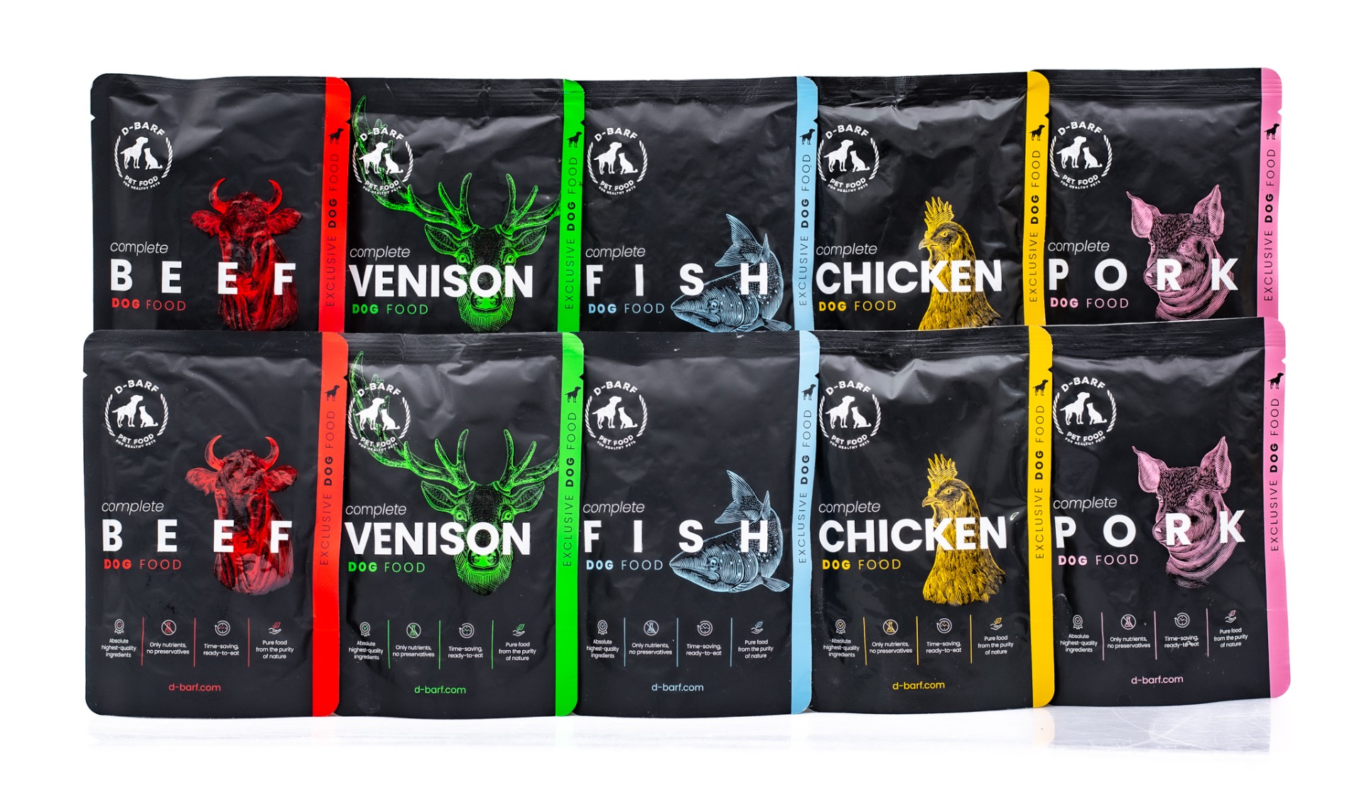 D-Barf Mix kompletka krmivo pro psy 10x150 g D-Barf