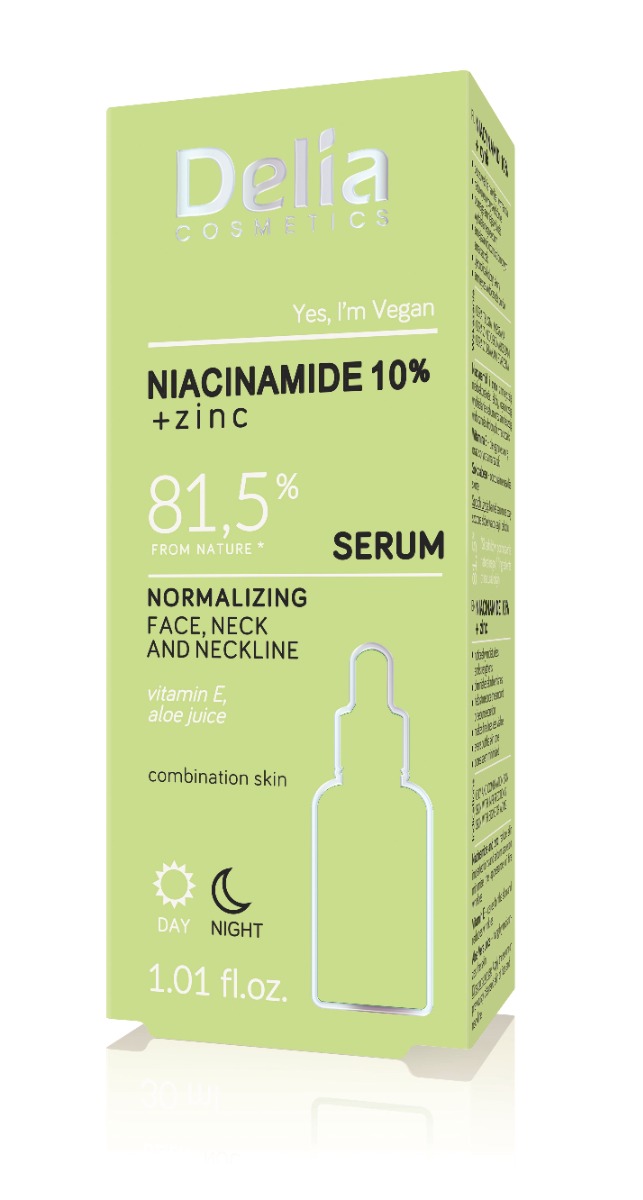 Delia Niacinamide 10% + Zinc Sérum na obličej