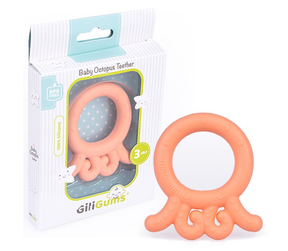 Dětské silikonové kousátko Baby Octopus Teether