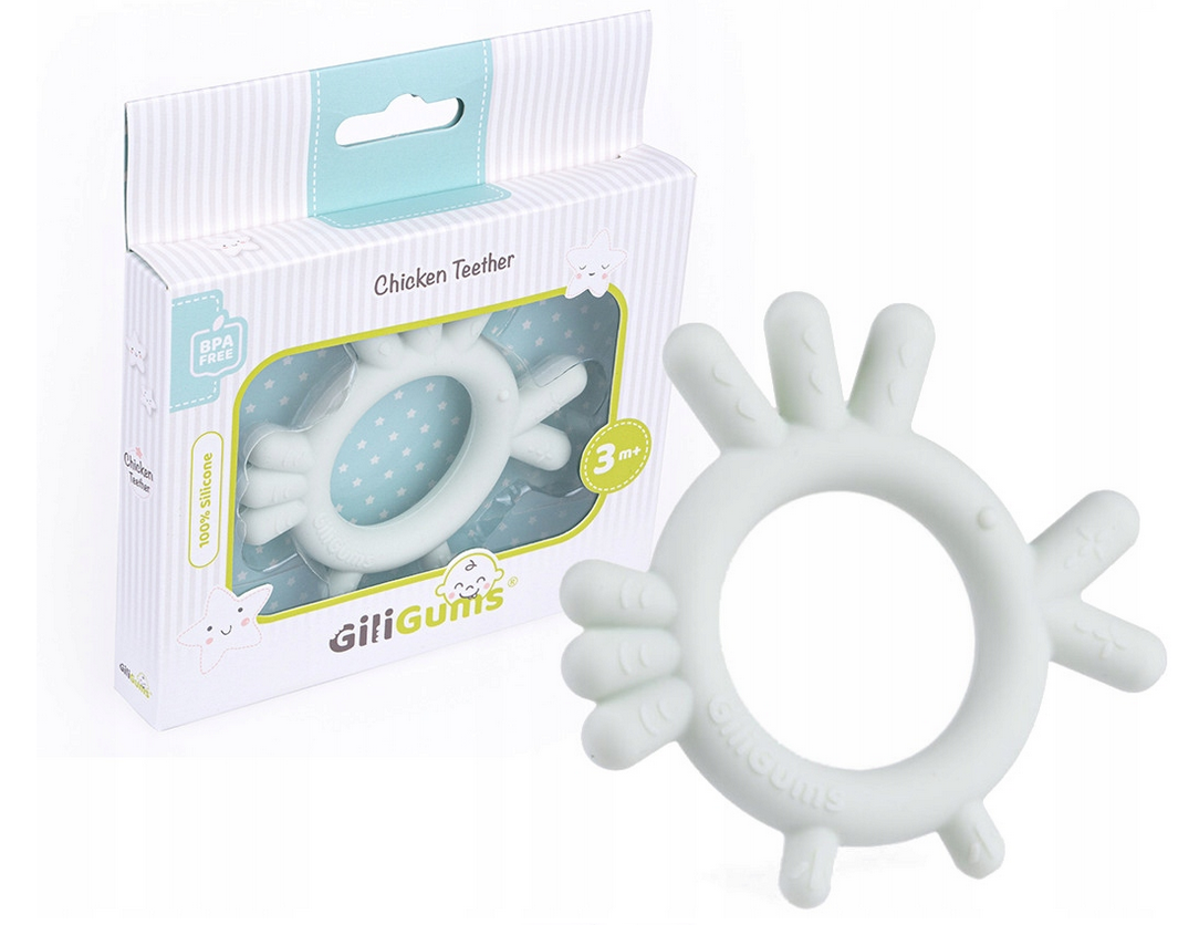 Dětské silikonové kousátko Chicken Teether