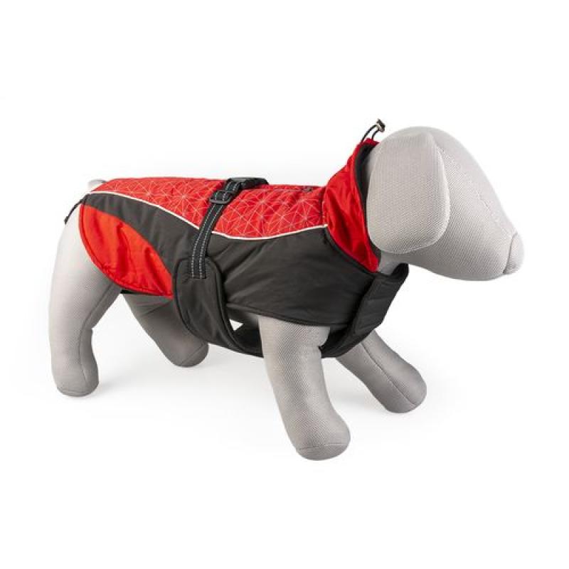 Duvo+ nepromokavá vesta pro psy L 60cm červená/černá Duvo+