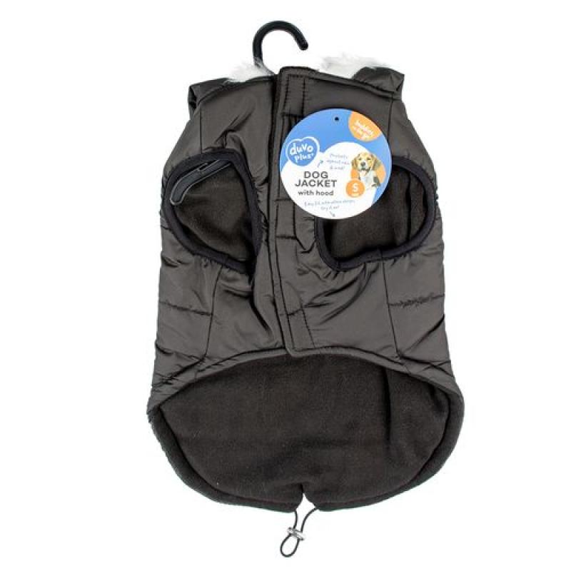 Duvo+ zimní bunda s kapucí pro psy M 50cm černá Duvo+