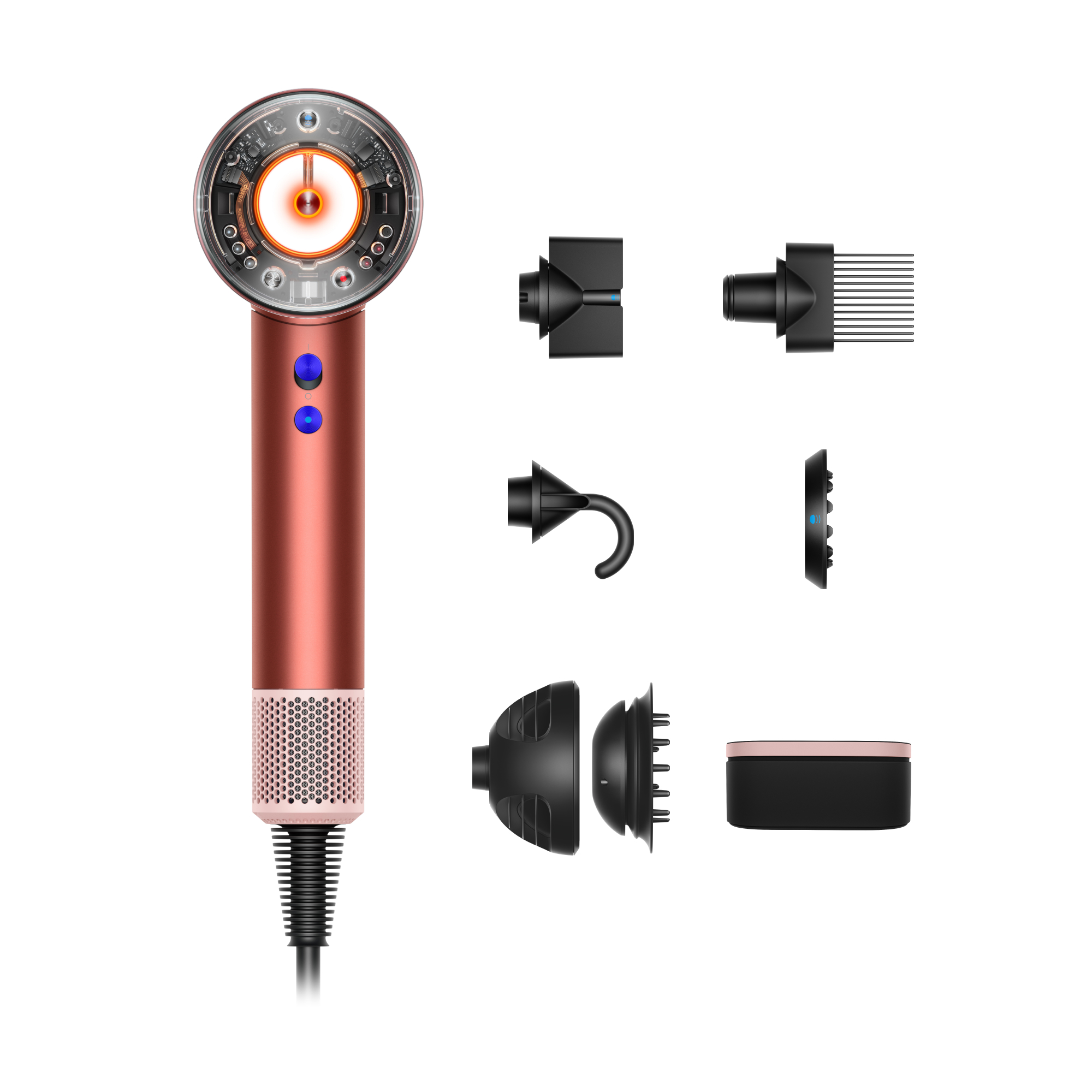 Dyson Supersonic Nural HD16 vysoušeč vlasů strawberry/blush s boxem Dyson
