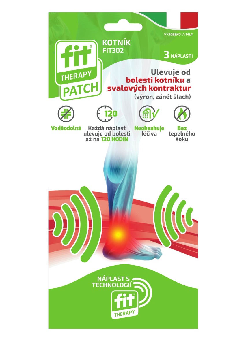 FIT Therapy Náplast na úlevu od bolesti kotník 3 ks FIT Therapy