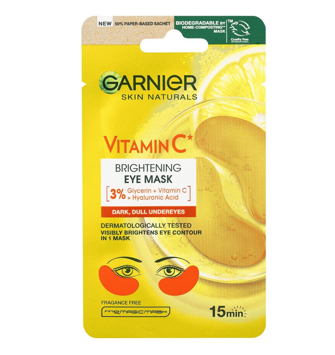 Garnier Skin Naturals rozjasňující oční maska 5 g Garnier