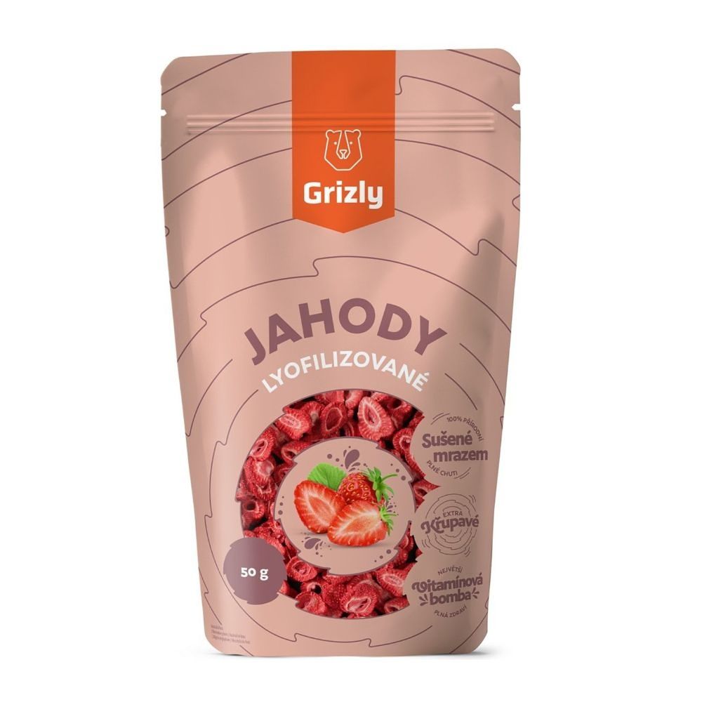 Grizly Jahody lyofilizované 50 g Grizly