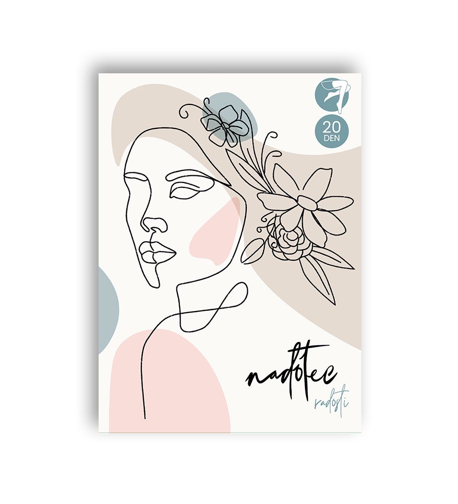 Nadotec Radosti Punčochové kalhoty samodržící 20 DEN vel. 3-4 1 ks černé Nadotec