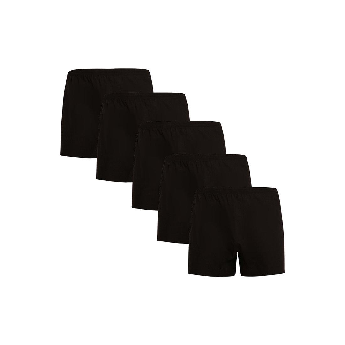 Nedeto 5PACK pánské trenky černé (5NDTT001) L Nedeto