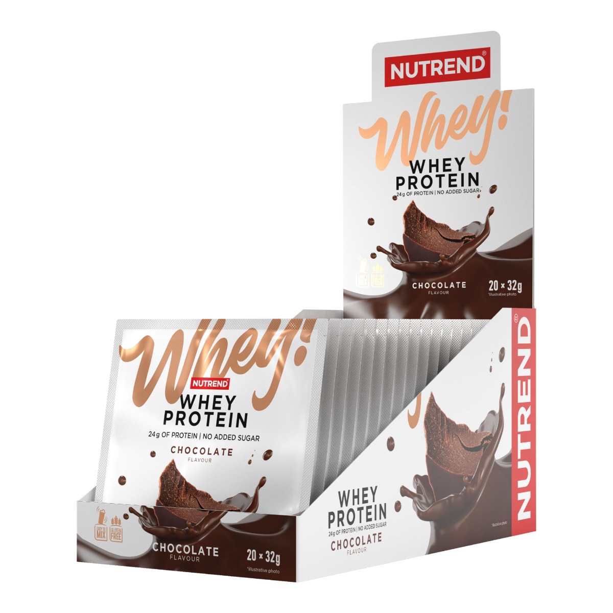 Nutrend Whey Protein čokoláda 20x32 g Nutrend