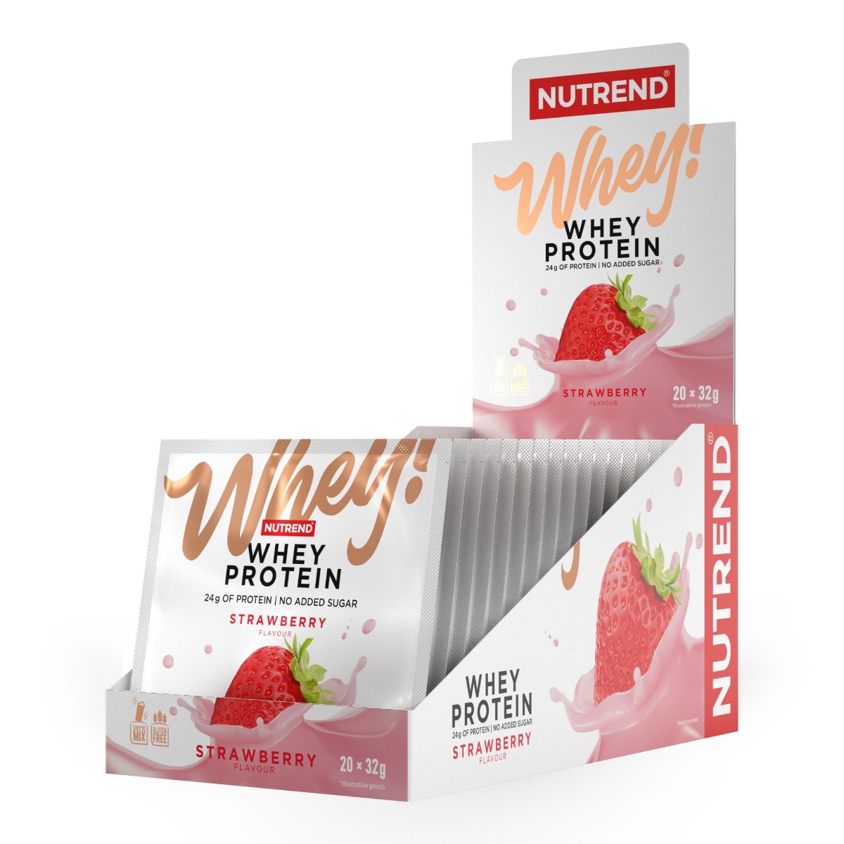Nutrend Whey Protein jahoda 20x32 g Nutrend