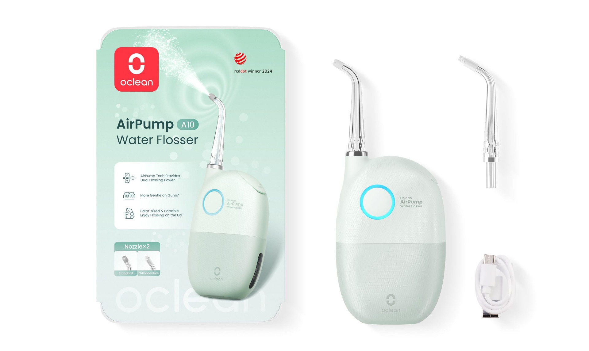 Oclean AirPump A10 ústní sprcha zelená Oclean