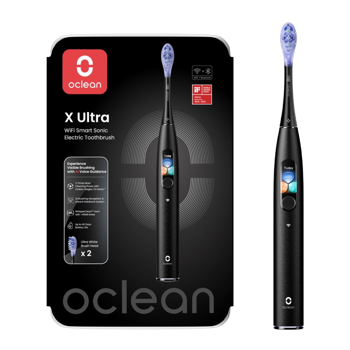Oclean X Ultra sonický kartáček černý Oclean