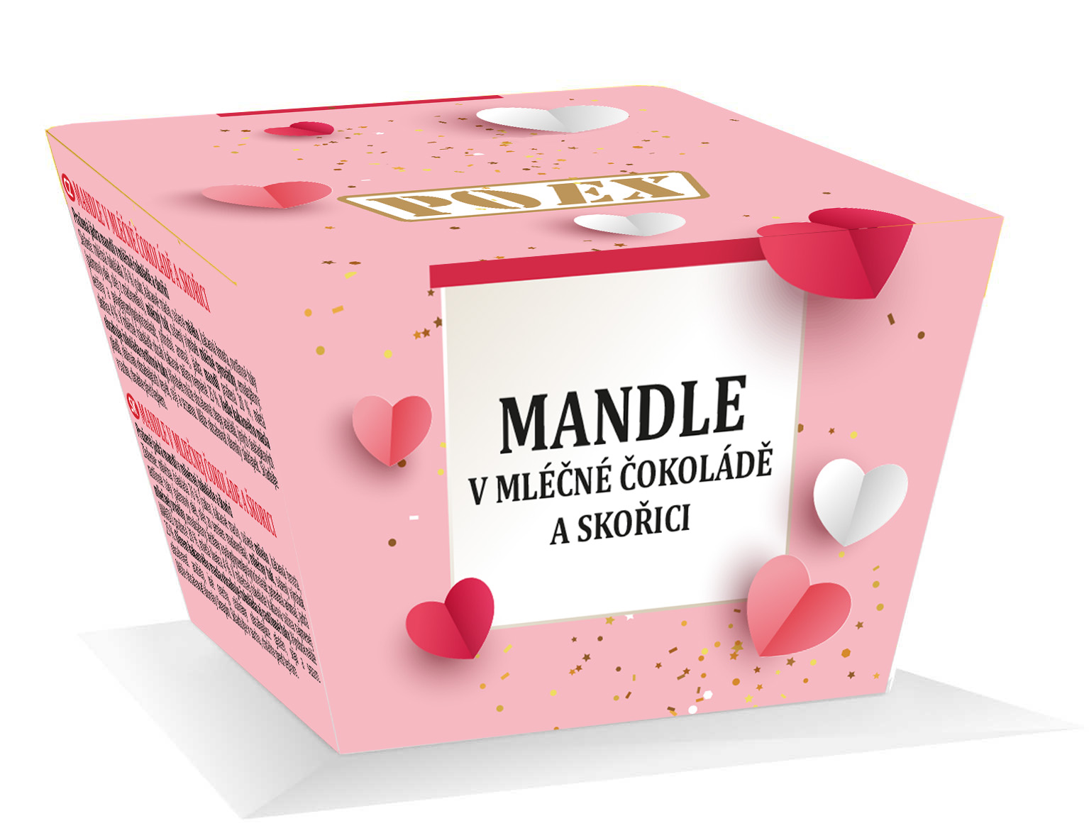 POEX Mandle v mléčné čokoládě a skořici 200 g POEX
