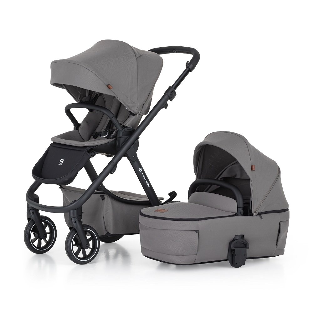 Petite&Mars Kočárek kombinovaný ICON 2v1 Dove Grey LITE RWS Petite&Mars