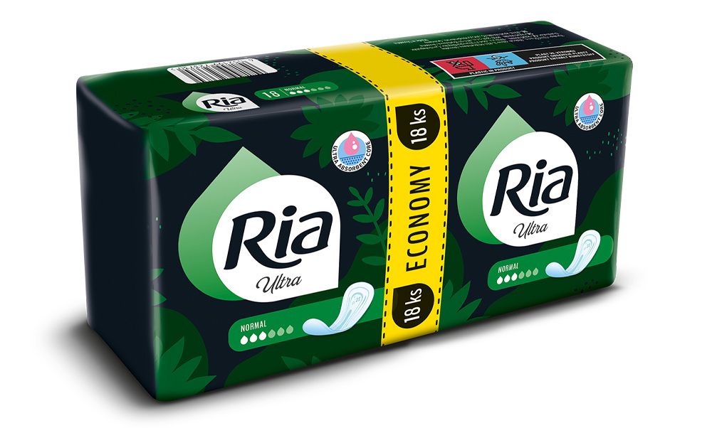Ria Ultra Normal Economy pack menstruační vložky 18 ks Ria