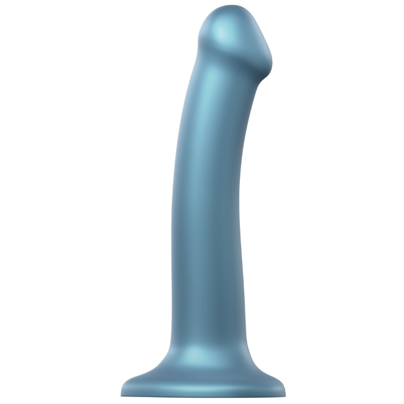 Strap-on-me dildo s přísavkou Metallic Shine M (18 cm)