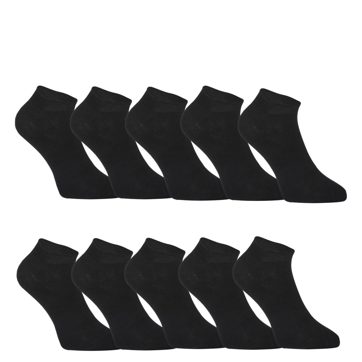 Styx 10PACK ponožky nízké bambusové černé (10HBN960) L Styx