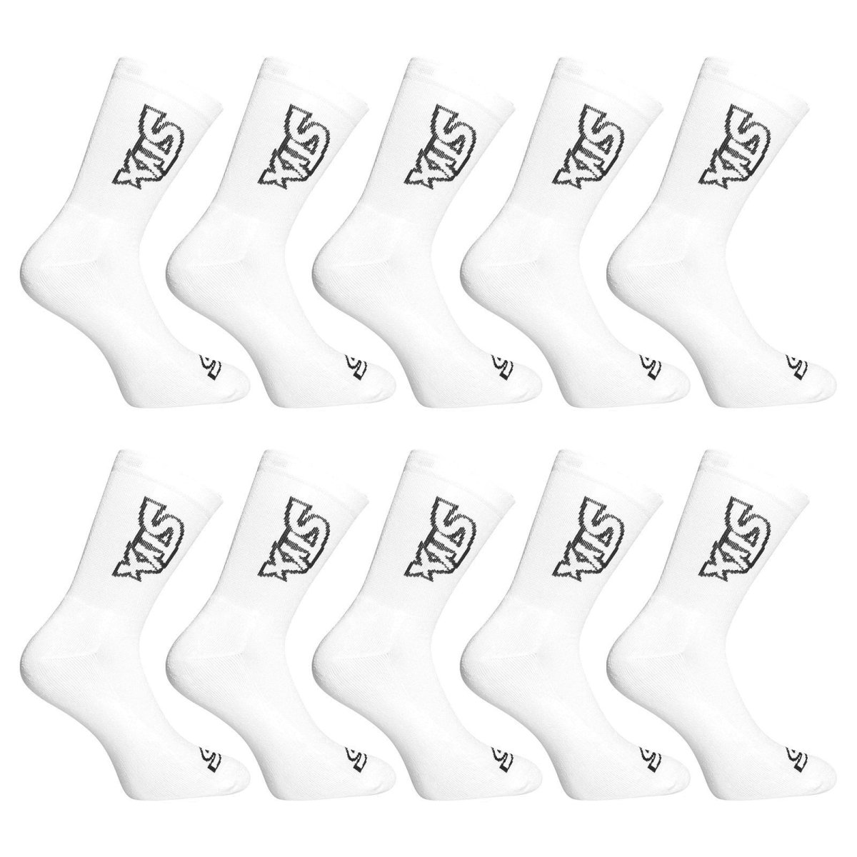 Styx 10PACK ponožky vysoké bílé (10HV1061) XL Styx