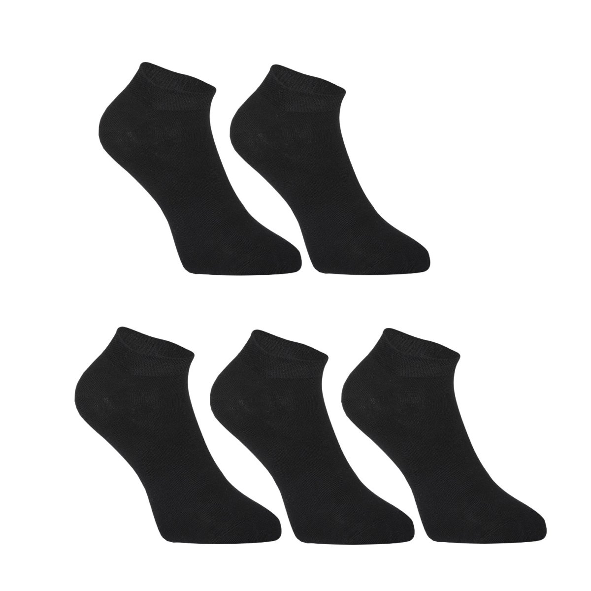 Styx 5PACK ponožky nízké bambusové černé (5HBN960) XL Styx