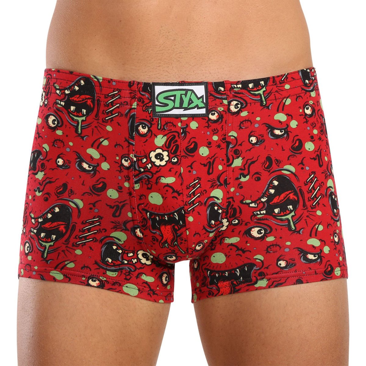 Styx Pánské boxerky art klasická guma zombie (Q1451) XL Styx