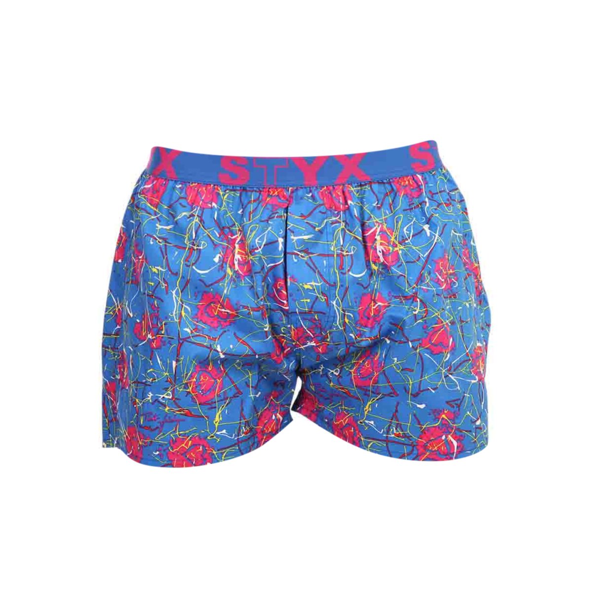 Styx Pánské trenky art sportovní guma Jáchym srdíčka (B1358) XXL Styx