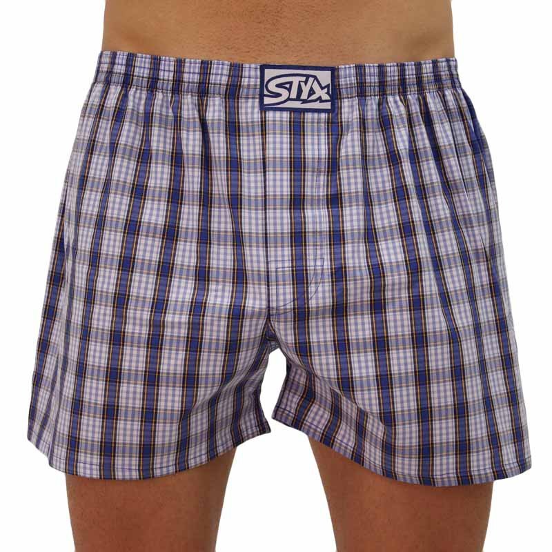 Styx Pánské trenky klasická guma vícebarevné (A102) M Styx