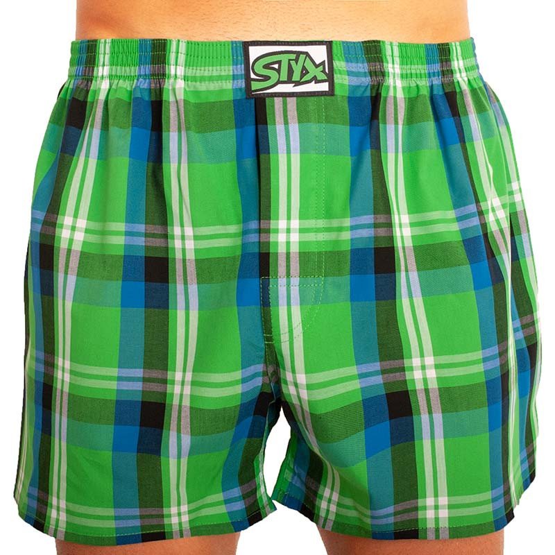 Styx Pánské trenky klasická guma vícebarevné (A830) L Styx
