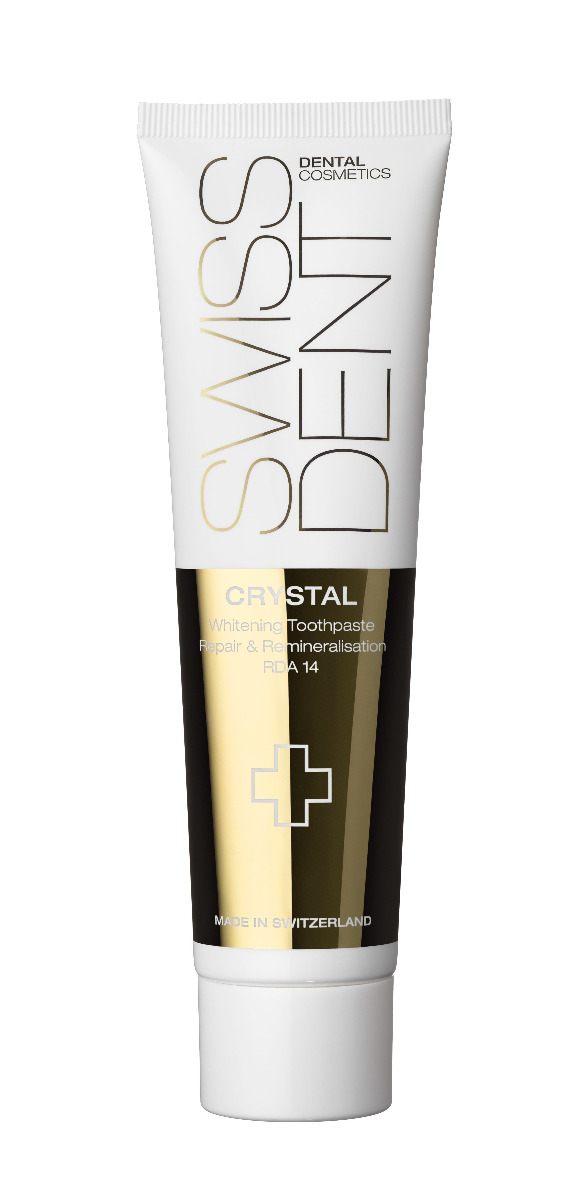 Swissdent Crystal regenerační zubní krém bez fluoridu 100 ml Swissdent