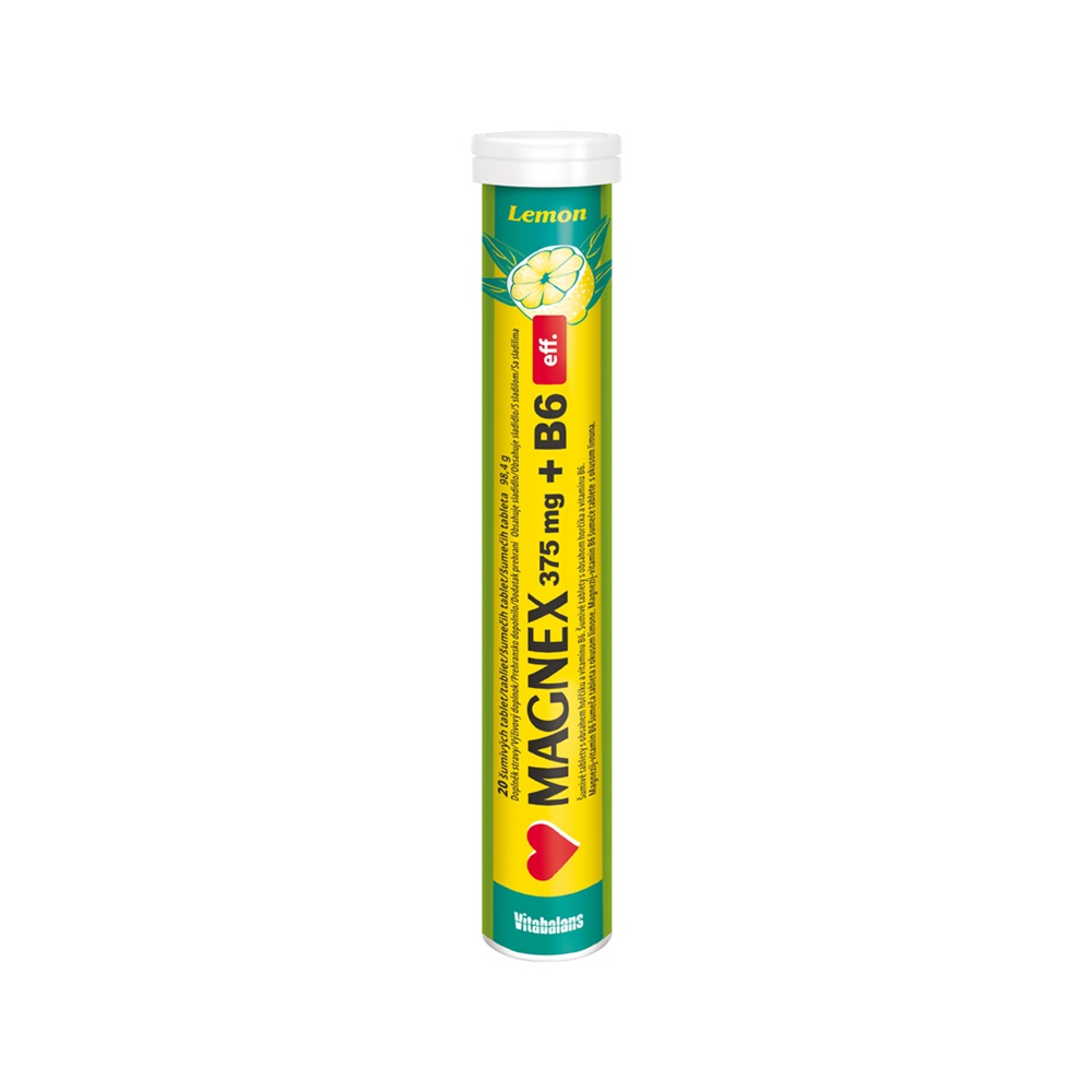 Vitabalans Magnex 375 mg + B6 20 šumivých tablet Vitabalans
