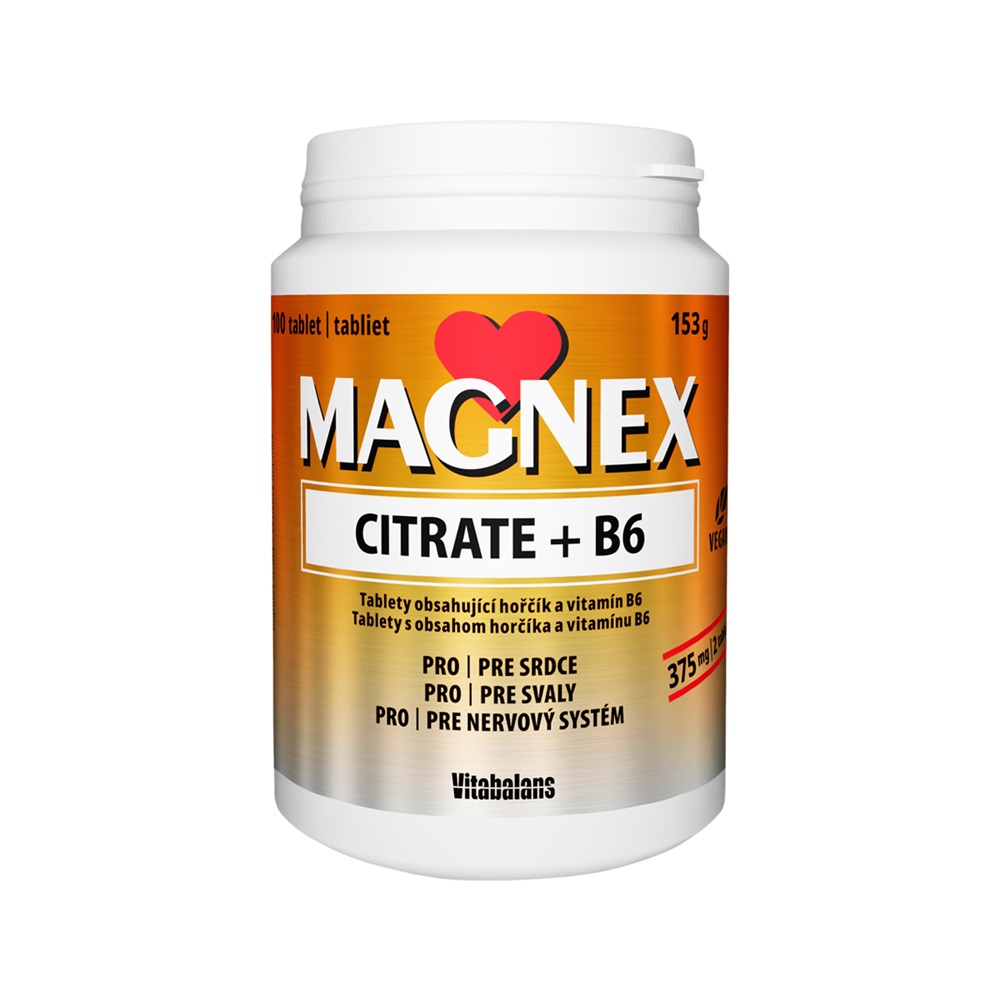 Vitabalans Magnex citrate 375 mg + B6 100 tablet Vitabalans