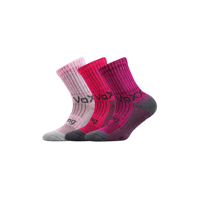 VoXX 3PACK dětské ponožky vícebarevné (Bomberik-mix-girl) 30/34 VoXX