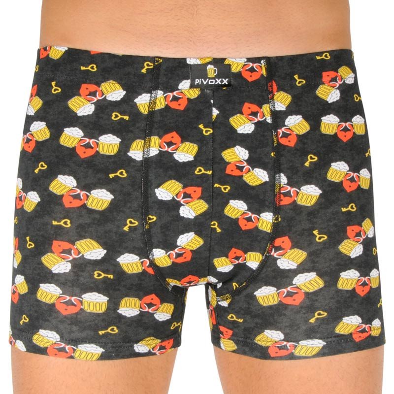 VoXX Pánské boxerky vícebarevné (Kevin- pivo/love) XXL VoXX