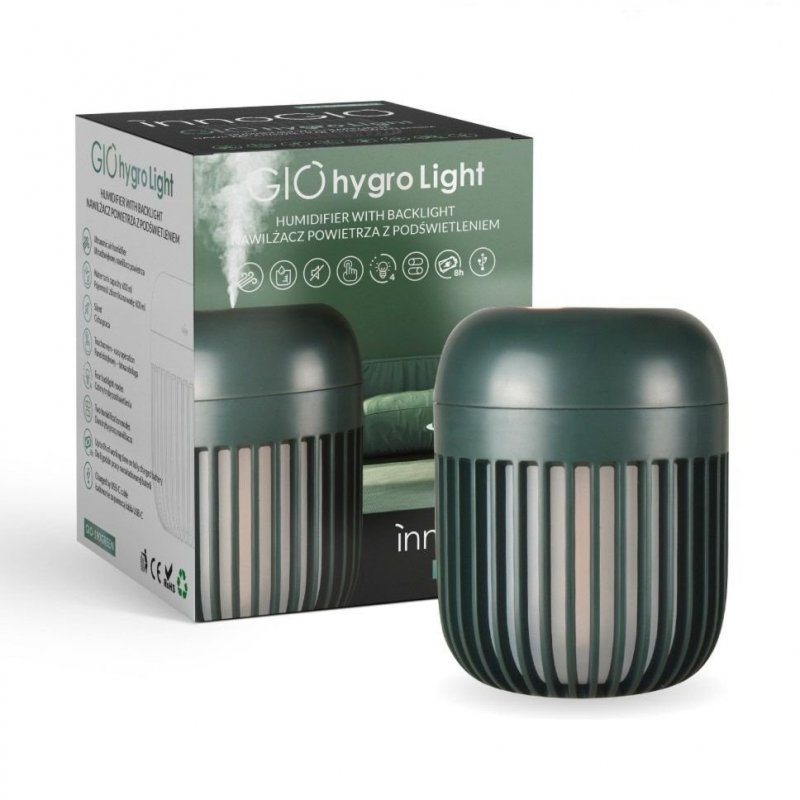 innoGIO zvlhčovač GIOhygro s podsvícením Green innoGIO