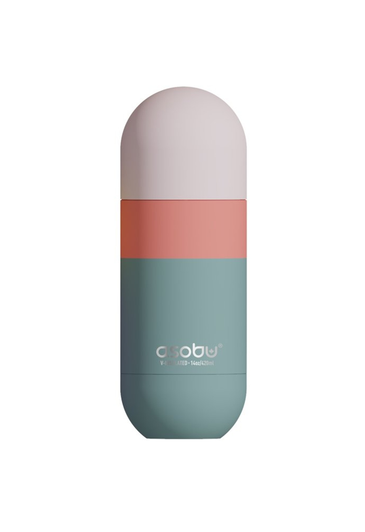 ASOBU ORB cestovní termoska PASTEL GREEN 420ml Cestovní termoska ASOBU