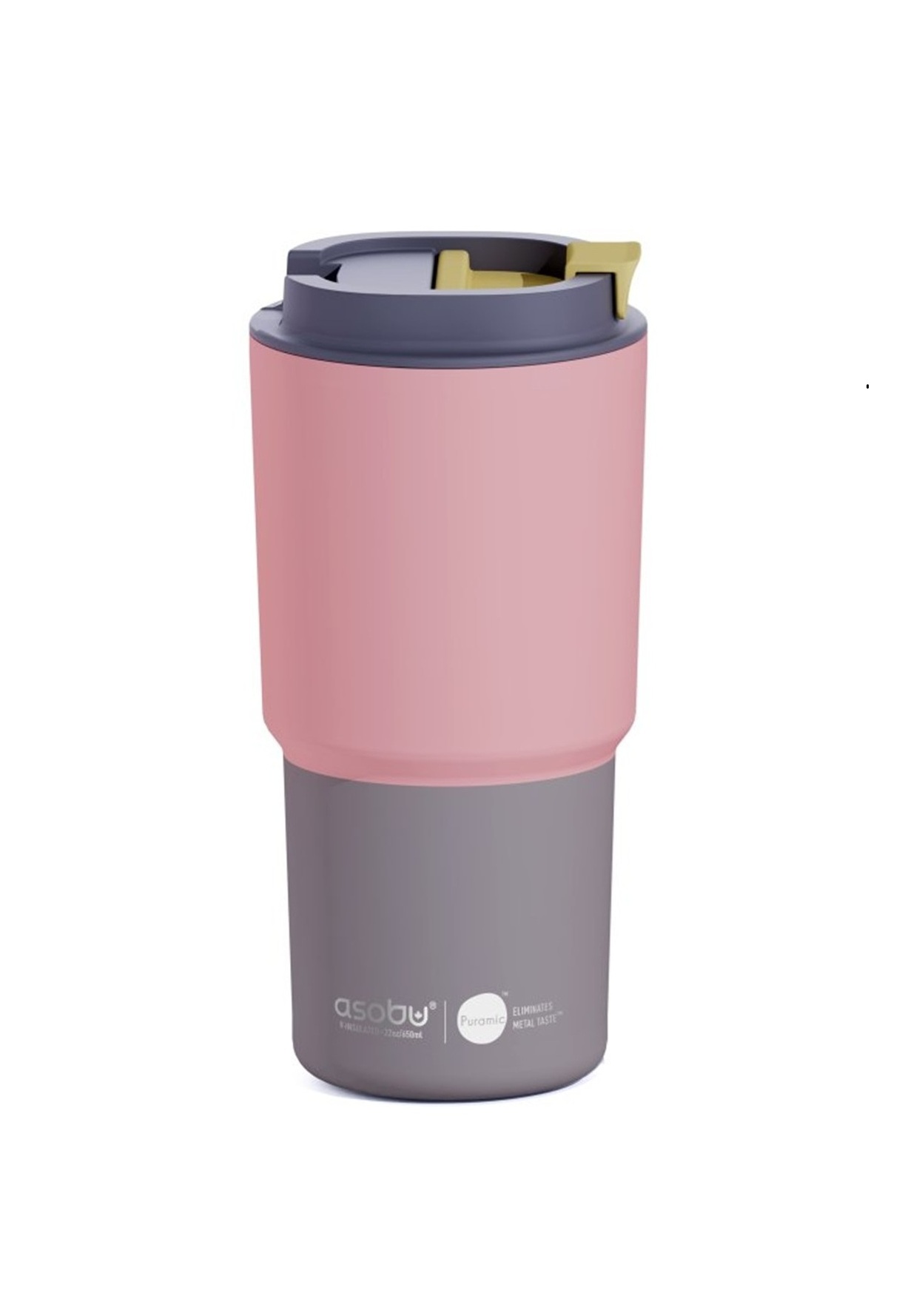 ASOBU PICK ME UP cestovní termohrnek PASTEL PEACH/ORANGE 650ml Cestovní termohrnek ASOBU