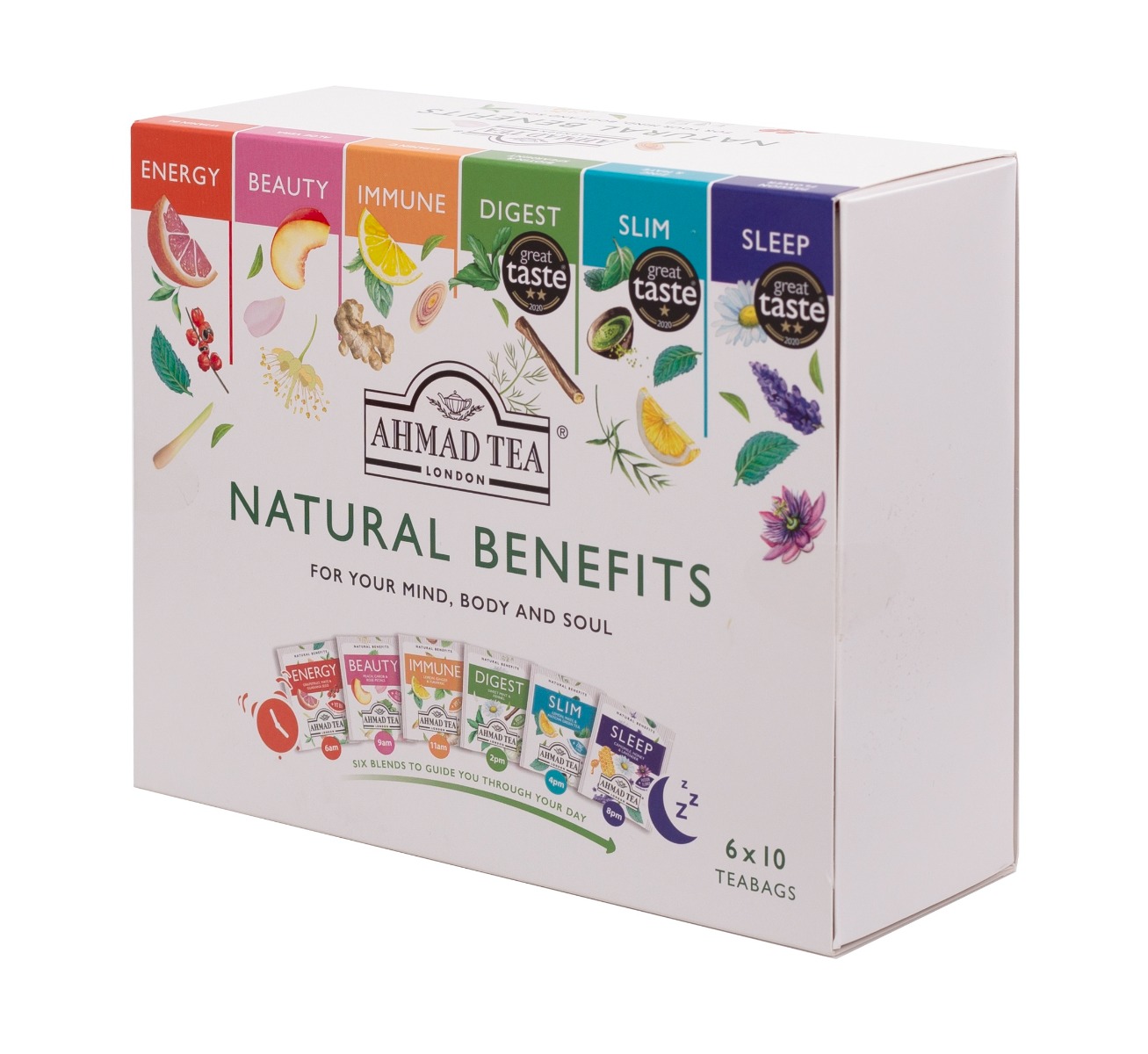 Ahmad Tea Natural Benefits Selection porcovaný čaj 60x2 g Ahmad Tea