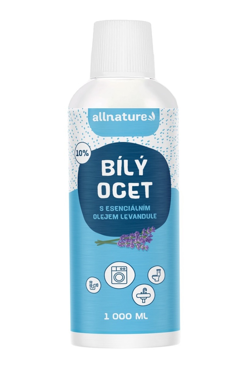 Allnature Bílý ocet 10% s vůní levandule 1000 ml Allnature