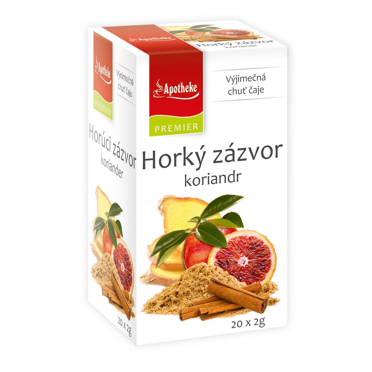 Apotheke Horký zázvor a koriandr nálevové sáčky 20x2 g Apotheke