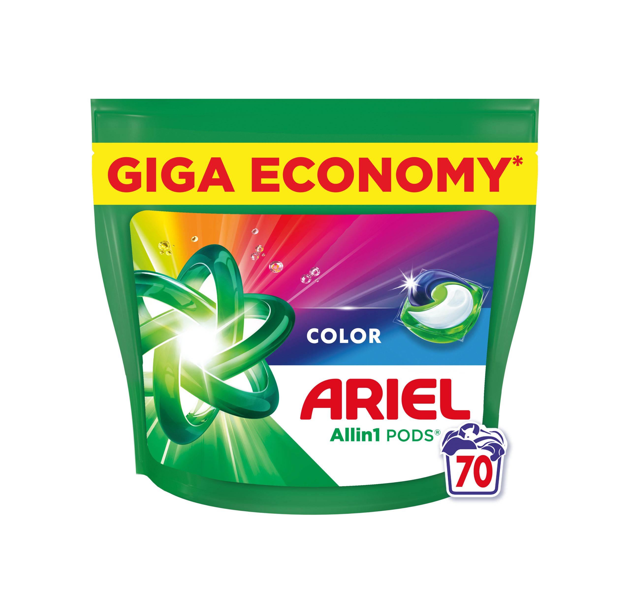 Ariel Color Allin1 kapsle na praní 70 ks Ariel