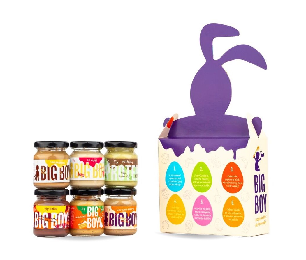BIG BOY Degustační set Velikonoční zajíček 6x55 g BIG BOY
